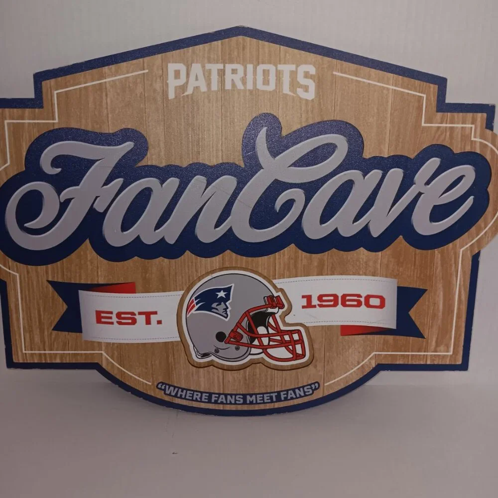 NFL NEW ENGLAND PATRIOTS FAN CAVE WALL DECOR - Picture 6 of 7